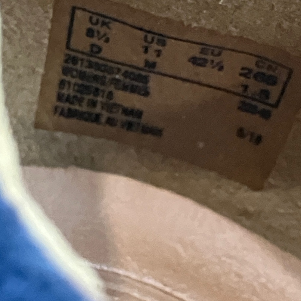 wm’s size 11 Clarks unstructured Dark Blue suede / leather Sneakers cushy soles - Picture 4 of 15